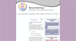 Desktop Screenshot of breasthealthproject.com